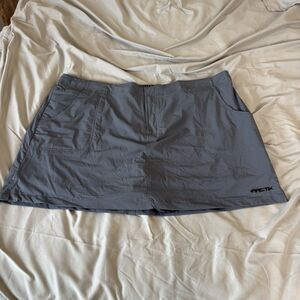 Arctix Active Skort Skirt 17.5” Lined Stretch Gray Pickleball Tennis Plus Sz 2x